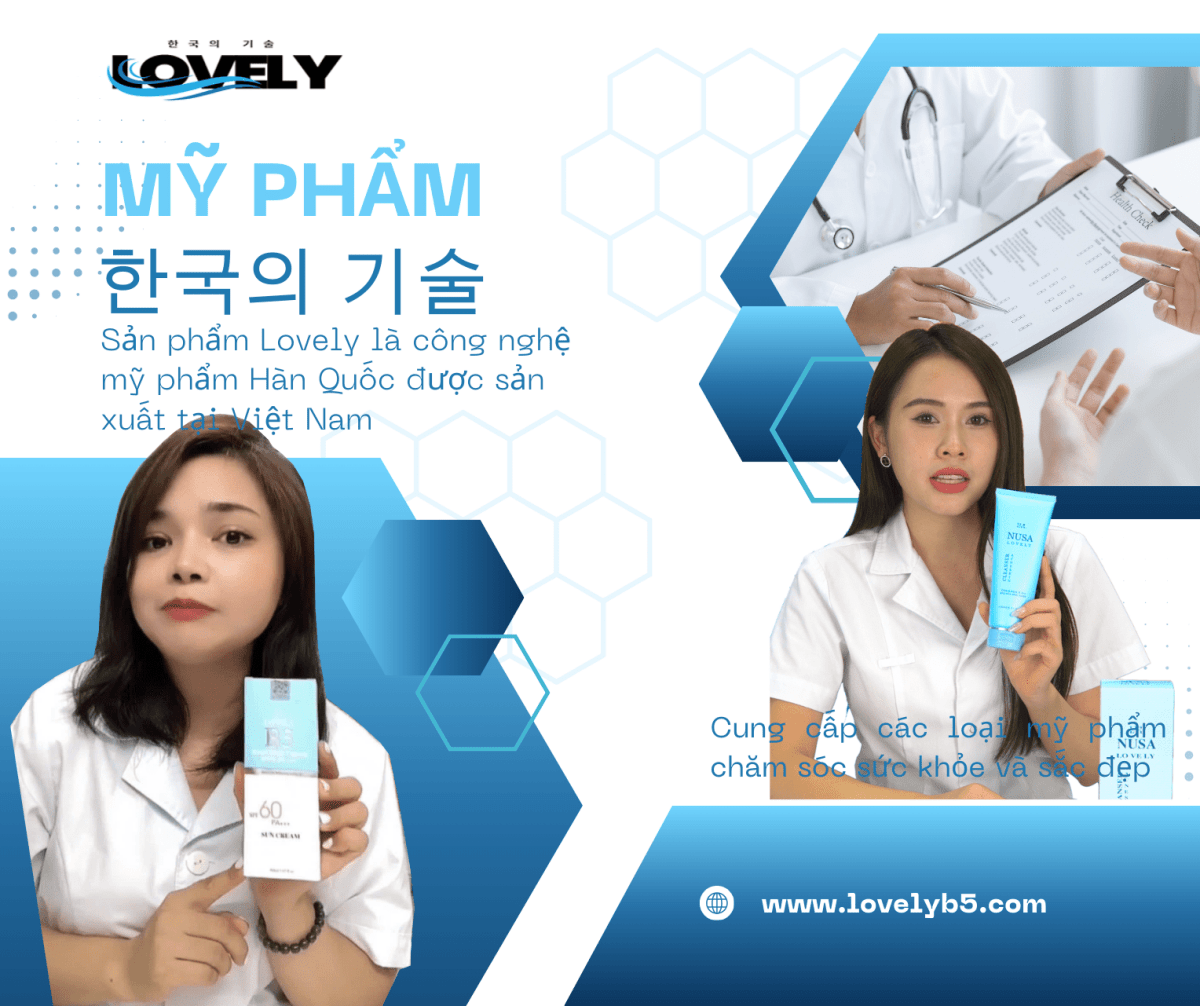 Combo Kem Chống Nắng B5 + Sữa Rửa Mặt Trị Mụn Nusa Lovely - Nusa Lovely Việt Nam