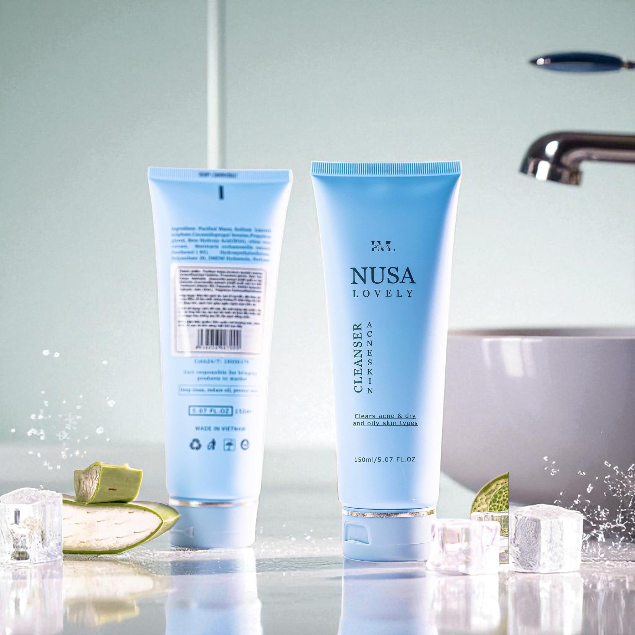 Sữa Rửa Mặt Nusa Dành Cho Da Thường, Dầu & Mụn (150ml).